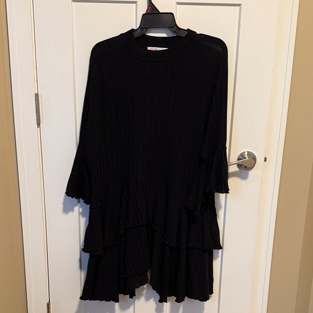 Free People Black Long Sleeve Dress